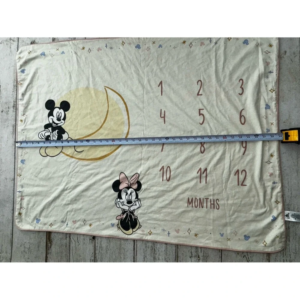Disney Mickey‎ And Minnie Mouse Baby Milestone Blanket Missing Marker